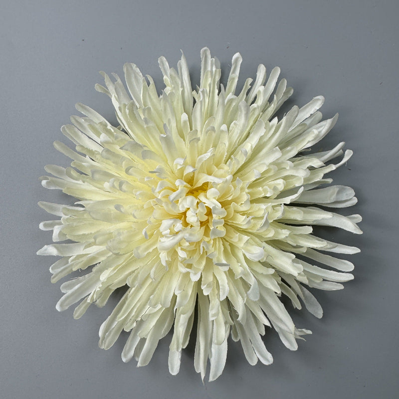 50 Pcs 7 Inch Artificial Dragon's Claw Chrysanthemum Flower Heads for Crafts