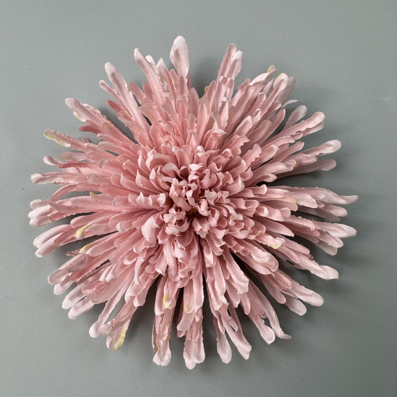 50 Pcs 7 Inch Artificial Dragon's Claw Chrysanthemum Flower Heads for Crafts