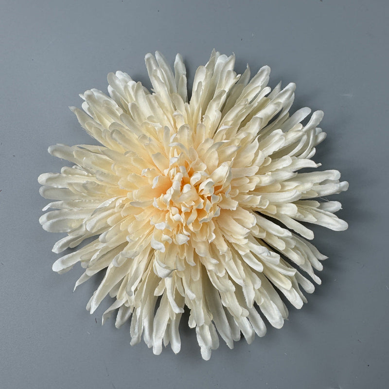 50 Pcs 7 Inch Artificial Dragon's Claw Chrysanthemum Flower Heads for Crafts