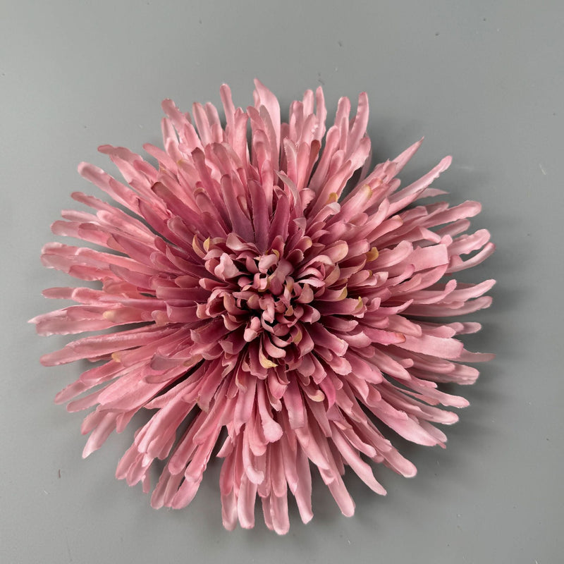 50 Pcs 7 Inch Artificial Dragon's Claw Chrysanthemum Flower Heads for Crafts