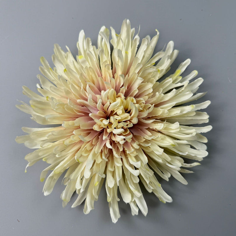 50 Pcs 7 Inch Artificial Dragon's Claw Chrysanthemum Flower Heads for Crafts