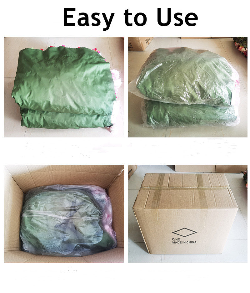 Backdrop Sky Blue 5D Artificial Flower Wall, 9 Size Options for Venue Styling