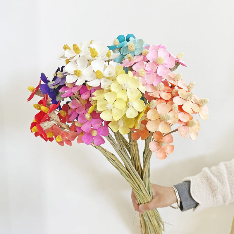 13 Inch Dried Violet Orchid Flowers Bulk Arrangement for Home Decoration