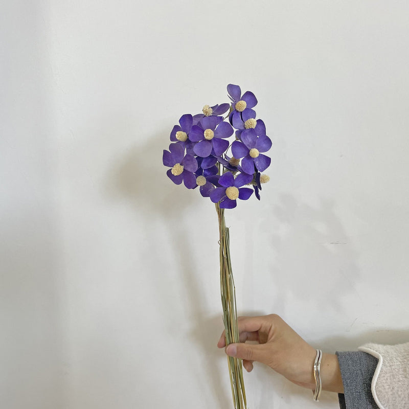 13 Inch Dried Violet Orchid Flowers Bulk Arrangement for Home Decoration