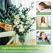 Preserved Eucalyptus Stems Bulk Bundle for Crafts, Natural Green, 10 Pcs, 18 Inch