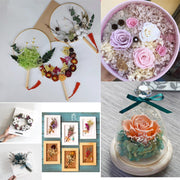 Dried Flowers DIY Material Box, Mixed Colors, Assorted Sizes, Natural Craft Supplies