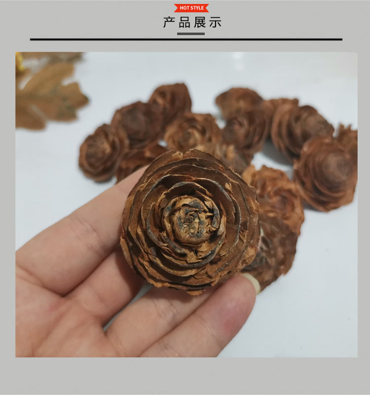 Dried Natural Pine Cones for Decoration and DIY Crafts, 50 Pieces, Natural Brown