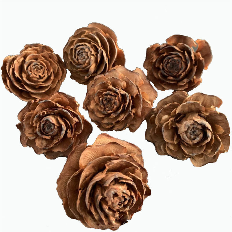 Dried Natural Pine Cones for Decoration and DIY Crafts, 50 Pieces, Natural Brown