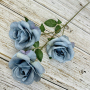 25 Inch Princess Diana Dusty Rose Silk Flower Spray Stems, 25 Pcs Artificial Bulk