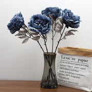 1 Branch Artificial Blue Peony Gothic Silk Flowers - Artificialmerch