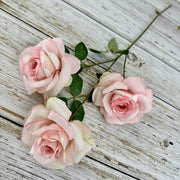 25 Inch Princess Diana Dusty Rose Silk Flower Spray Stems, 25 Pcs Artificial Bulk