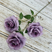25 Inch Princess Diana Dusty Rose Silk Flower Spray Stems, 25 Pcs Artificial Bulk