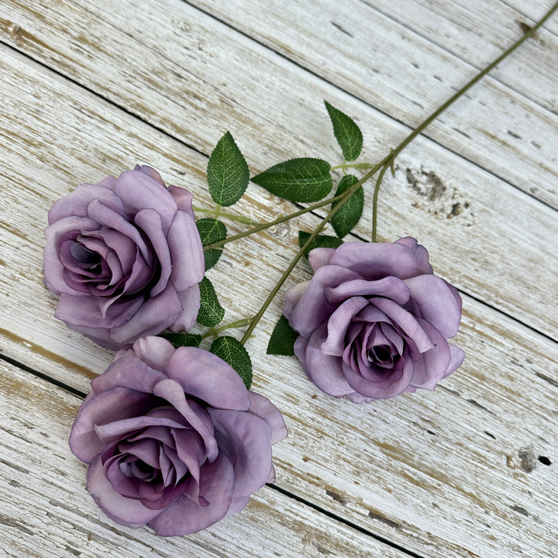 25 Inch Princess Diana Dusty Rose Silk Flower Spray Stems, 25 Pcs Artificial Bulk