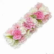 Artificial Wedding Flower Row 20x8 Inch Silk Flower Arrangement for Wedding Arch Aisle Backdrop Decor