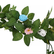 6.5 Ft Artificial Easter Garland with Eggs, Bulk Decorative Spring Wreath