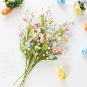 Artificial Easter Floral Stems Bulk 12 Inch 10 Pcs Artificial Flower Bush for Party Decor