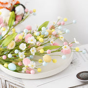 Artificial Easter Floral Stems Bulk 12 Inch 10 Pcs Artificial Flower Bush for Party Decor