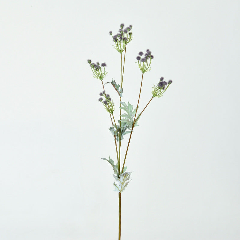 28 Inch Emilia Sonchifolia Spray Branches, 10 Pcs Purple Artificial Flowers, Faux Silk