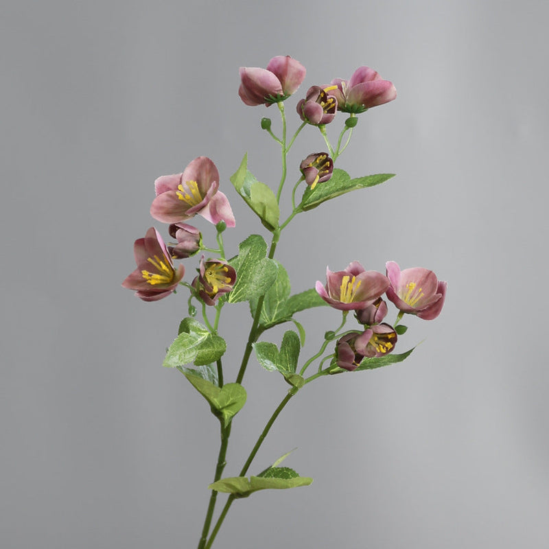 21 Inch Artificial Silk Eranthis Branch Stems, 10 Pcs Bulk Pack