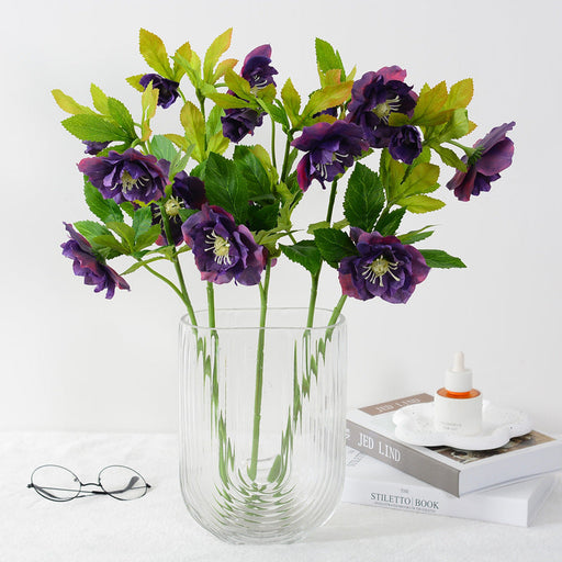 20 Inch Artificial Eranthis Silk Flowers - 10 Stems Bulk Eranthis Stems