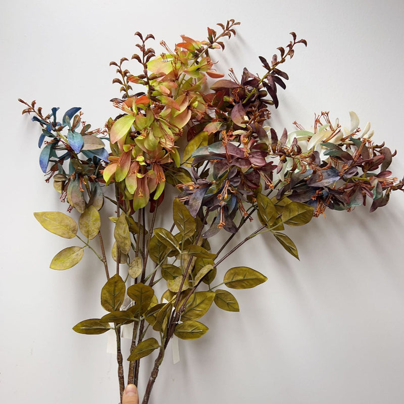 24 Inch Erythrina Artificial Flower Stems 10 Pcs Autumnal Colors Silk Floral Arrangements
