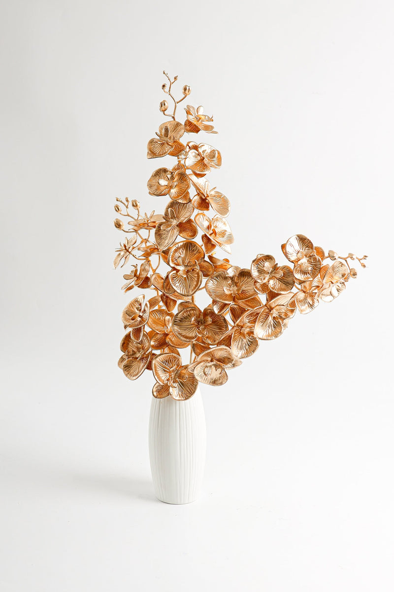 Artificial Golden Eucalyptus Leaves 50 Pcs Bulk Silk Foliage for Floral Arrangements