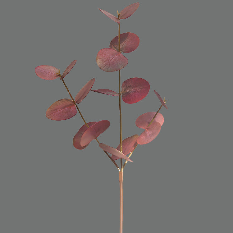 19 Inch Artificial Eucalyptus Stems 10 Pcs Bulk Silk Leaves Green Foliage Plants