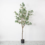 Artificial Eucalyptus Tree Plant Decor in Pot 24 Inch Indoor Outdoor Bulk Wholesale