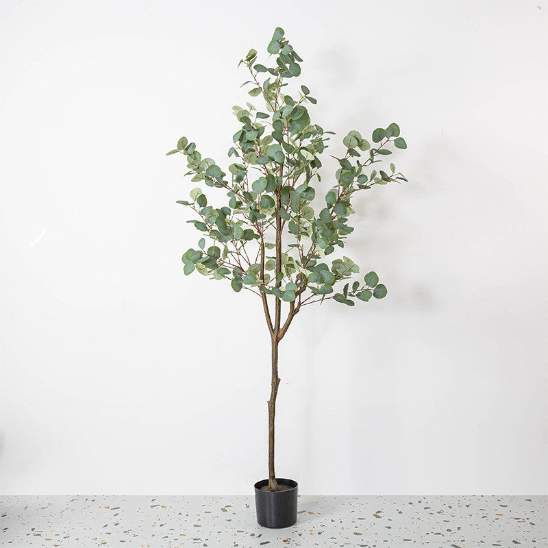 Artificial Eucalyptus Tree Plant Decor in Pot 24 Inch Indoor Outdoor Bulk Wholesale