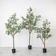 Artificial Eucalyptus Tree Plant Decor in Pot 24 Inch Indoor Outdoor Bulk Wholesale