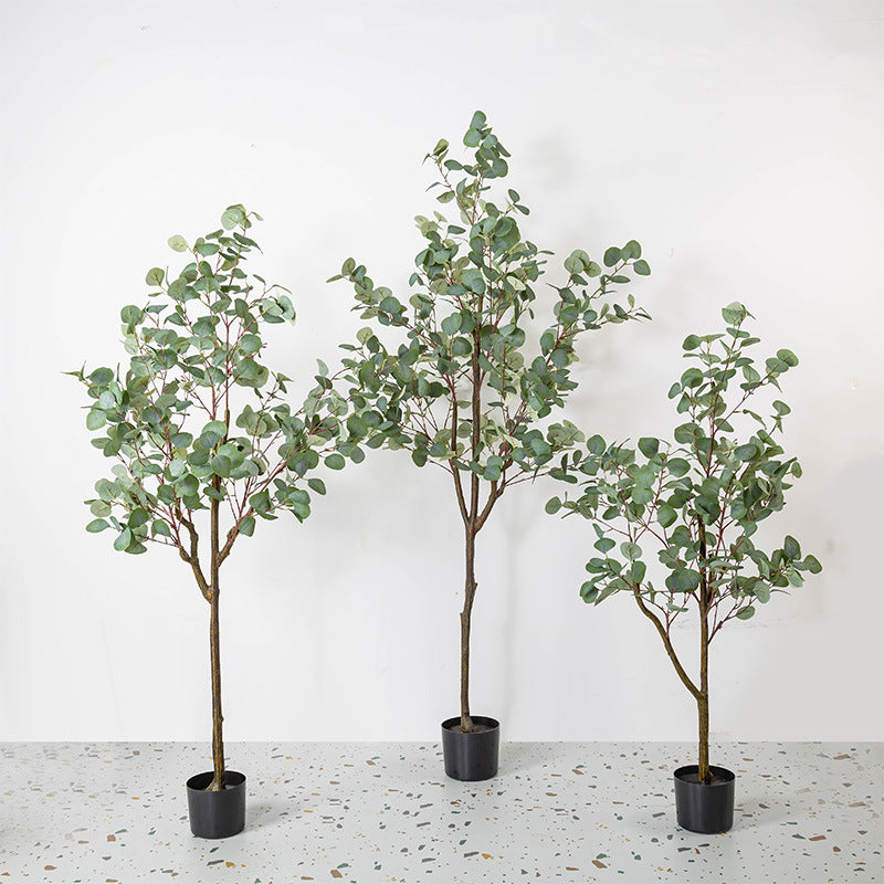 Artificial Eucalyptus Tree Plant Decor in Pot 24 Inch Indoor Outdoor Bulk Wholesale