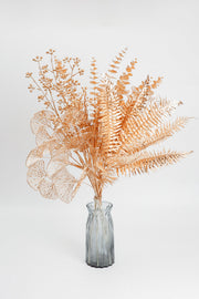 Artificial Golden Eucalyptus Leaves 50 Pcs Bulk Silk Foliage for Floral Arrangements