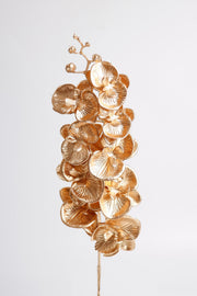 Artificial Golden Eucalyptus Leaves 50 Pcs Bulk Silk Foliage for Floral Arrangements