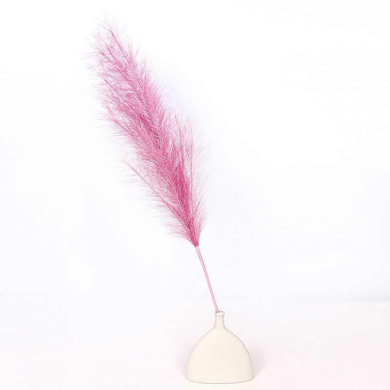 3 Pcs Extra Large 43 Inch Faux Golden Pampas Grass Silver Boho Artificial Flowers