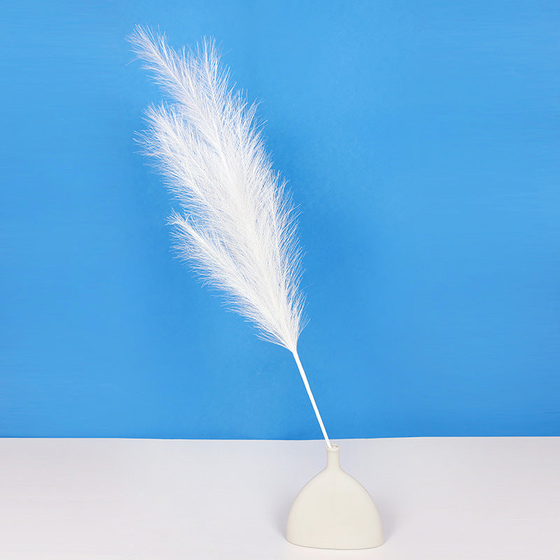 3 Pcs Extra Large 43 Inch Faux Golden Pampas Grass Silver Boho Artificial Flowers
