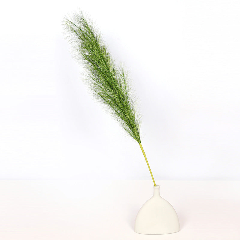 3 Pcs Extra Large 43 Inch Faux Golden Pampas Grass Silver Boho Artificial Flowers