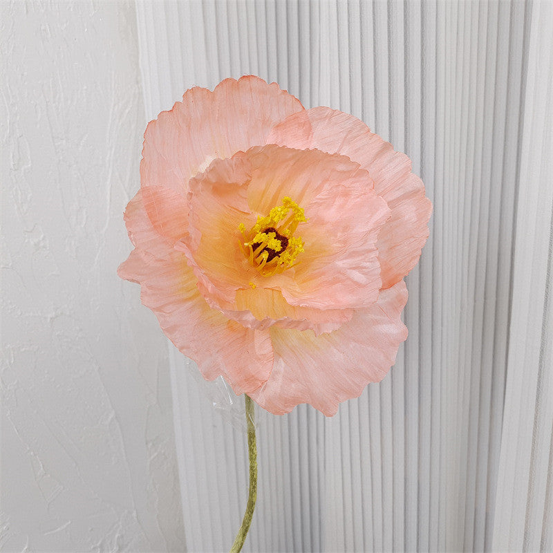 41 Inch Extra Large Artificial Silk Poppy Flowers, Long Stems, Bulk Wholesale for Tall Vases