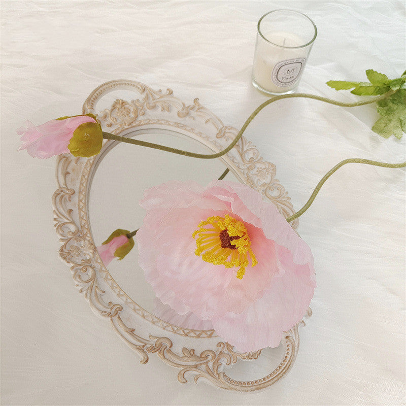 41 Inch Extra Large Artificial Silk Poppy Flowers, Long Stems, Bulk Wholesale for Tall Vases