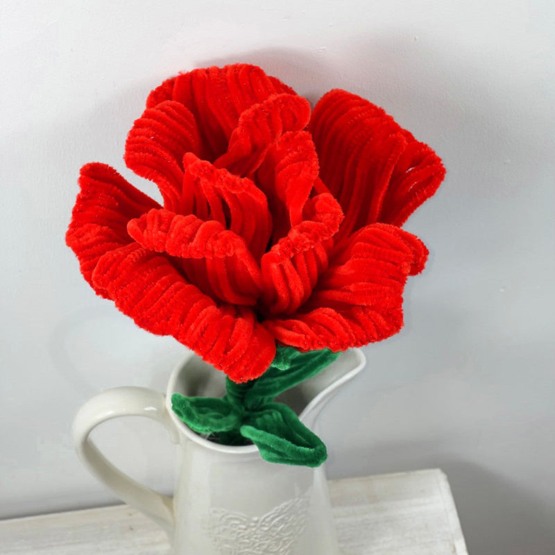 Extra Large Plush Rose Head Flower - Bulk Wholesale Photo Mall Prop, Soft Decorative Bloom
