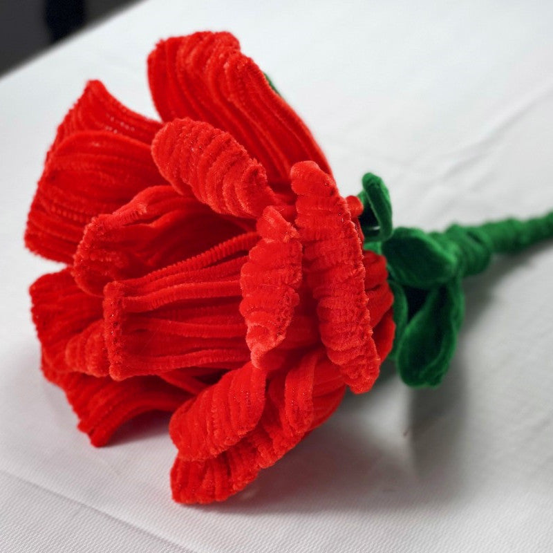 Extra Large Plush Rose Head Flower - Bulk Wholesale Photo Mall Prop, Soft Decorative Bloom