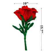 Extra Large Plush Rose Head Flower - Bulk Wholesale Photo Mall Prop, Soft Decorative Bloom