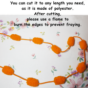 43 Yard Extra Long Marigold Garland Bulk, Artificial Marigold Flowers for Wedding, Party, Diwali, Fall Decor