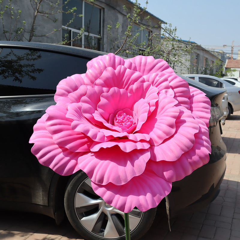 31 Inch Extra Large Artificial Peony Flower Heads Bulk for Wedding Party Photography Mall Shop