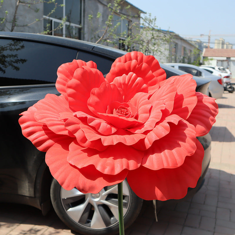 31 Inch Extra Large Artificial Peony Flower Heads Bulk for Wedding Party Photography Mall Shop