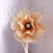 Extra Large Artificial Poppy Flower Heads Bulk Quantity for Photo Props