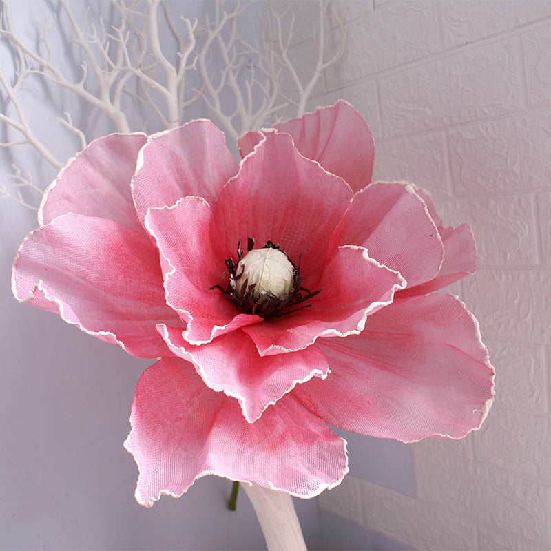 Extra Large Artificial Poppy Flower Heads Bulk Quantity for Photo Props