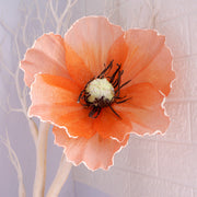 Extra Large Artificial Poppy Flower Heads Bulk Quantity for Photo Props