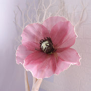 Extra Large Artificial Poppy Flower Heads Bulk Quantity for Photo Props