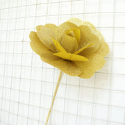 Extra Large Rose Flower Heads with Glitter, Bulk Quantity, Artificial Decorative Props