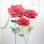 Extra Large Artificial Rose Flower Heads, Bulk Wholesale, Giant Size for Wedding Party Photography Decor